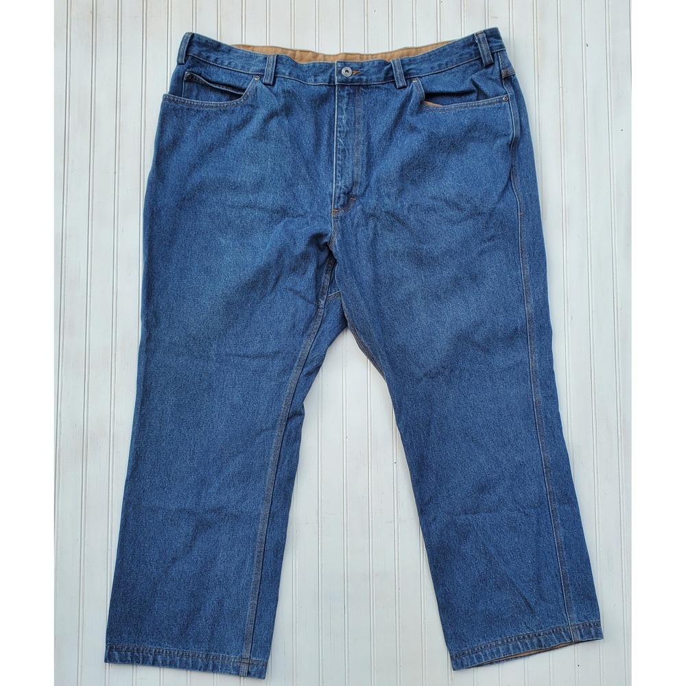 Duluth Trading Co Ballroom‎ Blue Jeans Mens 44x28 Relaxed Fit Cotton Denim Work
